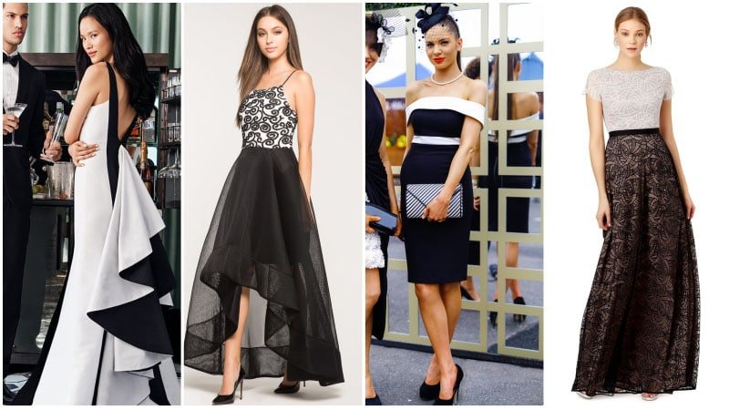 Black and White Formal Dresses